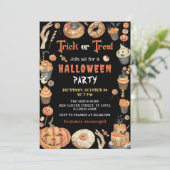 招待のトリックまたは不気味ハローウィンパーティ処理 招待状 (スタンド正面)