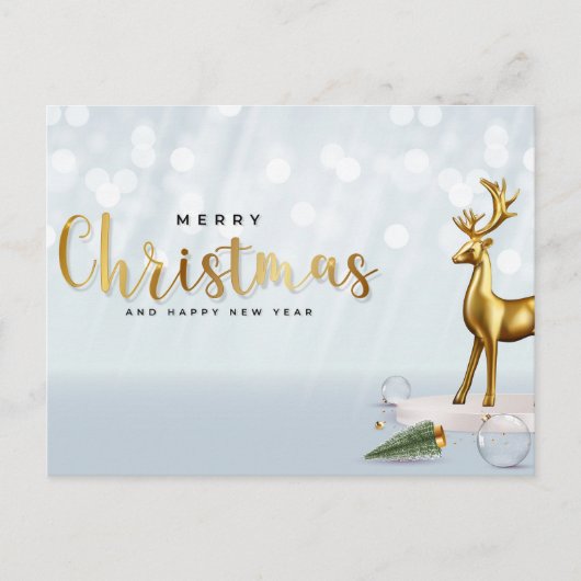 「招待の優雅さ：あなたの存在が求められています！」 インビテーションポストカード (正面)