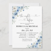 招待の前の夜ほこりっぽい青い象牙 招待状 (正面)