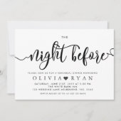 招待の前夜を暗くする 招待状 (正面)