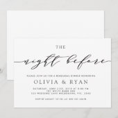 招待の前夜を暗くする 招待状 (正面/裏面)