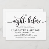 招待の前夜を暗くする 招待状 (正面/裏面)