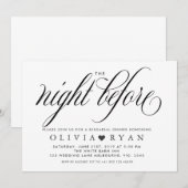 招待の前夜を暗くする 招待状 (正面/裏面)