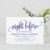 招待の前夜、ネイビーブルー 招待状 (スタンド正面)