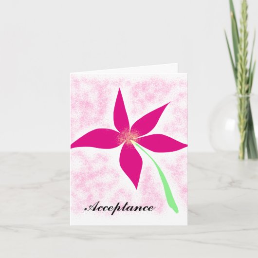 招待の承諾 招待状 (正面)