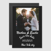 招待の日付の保存 マグネット招待状 (正面/裏面)