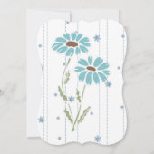 招待の植物相を結婚して運命の運命を個人化して下さい 招待状 (裏面)