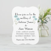 招待の植物相を結婚して運命の運命を個人化して下さい 招待状 (スタンド正面)