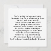 招待の詩 招待状 (正面)