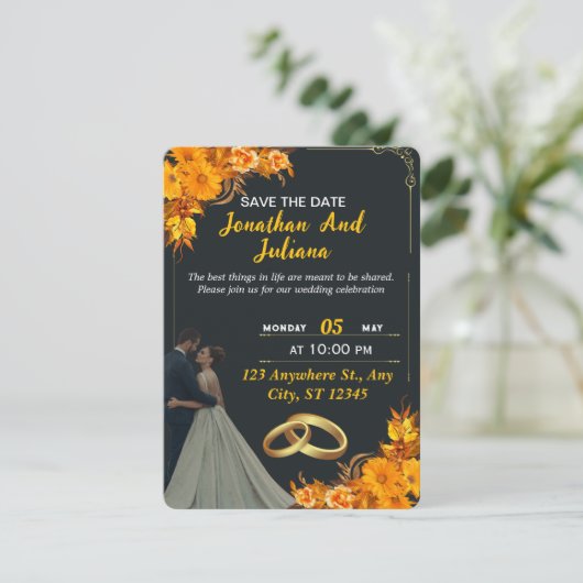 招待の説明 招待状 (スタンド正面)