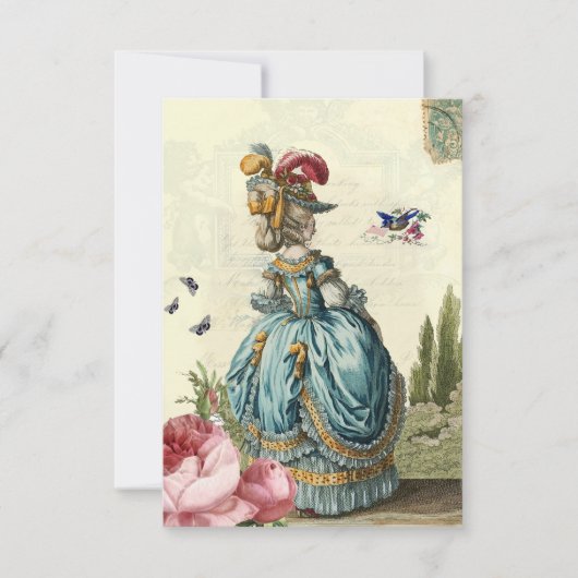 招待の返信 出欠カード (正面)