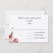 招待の返信 出欠カード (裏面)