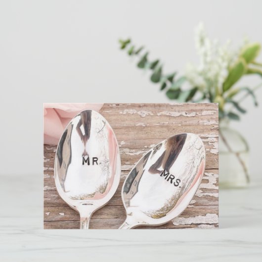 招待または受諾カードの結婚 招待状 (スタンド正面)