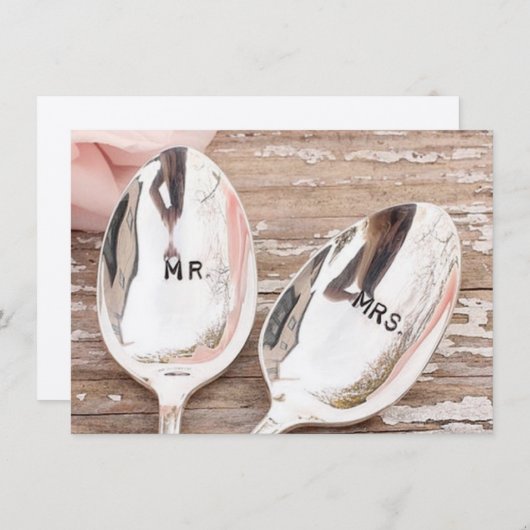 招待または受諾カードの結婚 招待状 (正面/裏面)