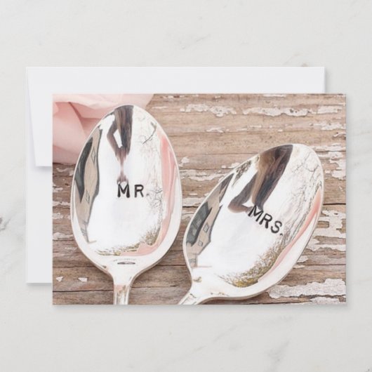 招待または受諾カードの結婚 招待状 (正面)