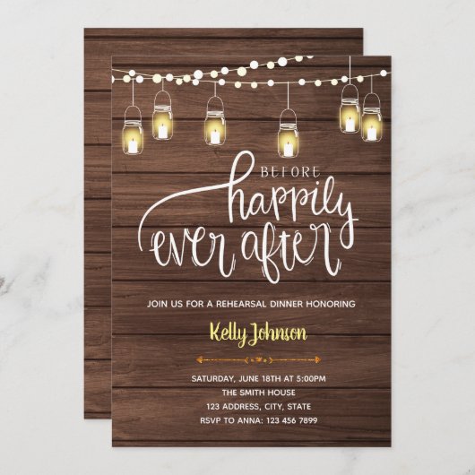 招待を受けて喜んで 招待状 (正面/裏面)