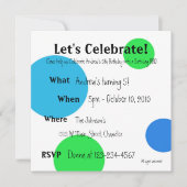 招待を祝おう 招待状 (正面)