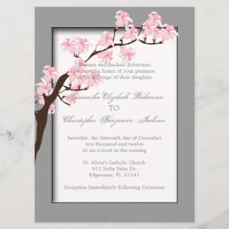 招待を結婚するエレガントなヴィンテージの花 招待状