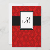 招待を結婚する婚約パーティのエレガントなヴィンテージ 招待状 (裏面)