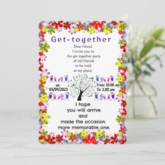 招待を集める 招待状 (スタンド正面)