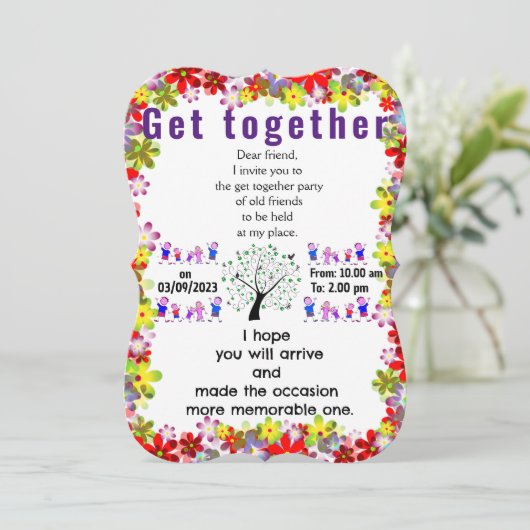 招待を集める 招待状 (スタンド正面)