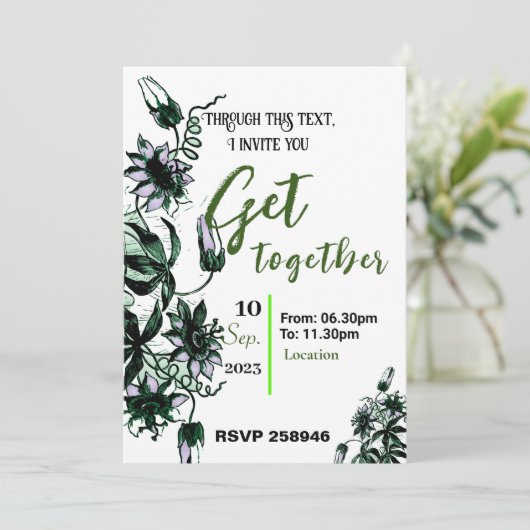 招待を集める 招待状 (スタンド正面)