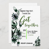 招待を集める 招待状 (正面/裏面)