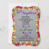 招待を集める 招待状 (正面)