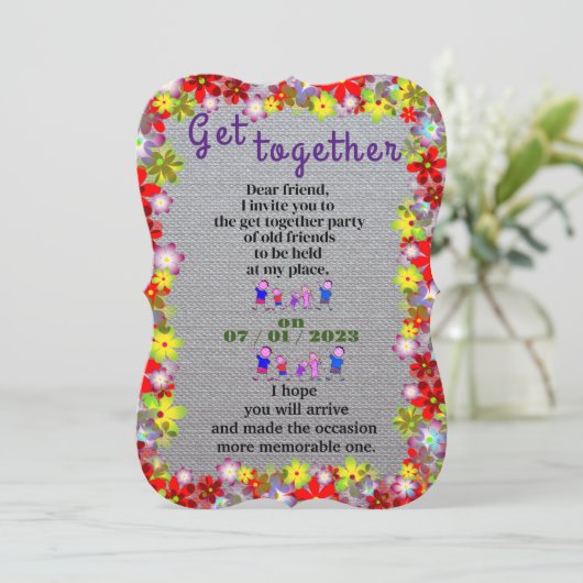 招待を集める 招待状 (スタンド正面)