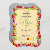 招待を集める 招待状 (正面/裏面)