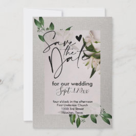 招待エレガント日を保存する 招待状