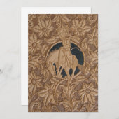 招待カスタム時にツールで革製のイメージ 招待状 (正面/裏面)