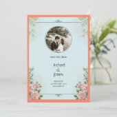 招待カードの日付を保存する 招待状 (スタンド正面)