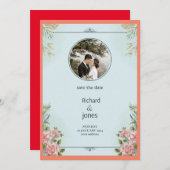 招待カードの日付を保存する 招待状 (正面/裏面)