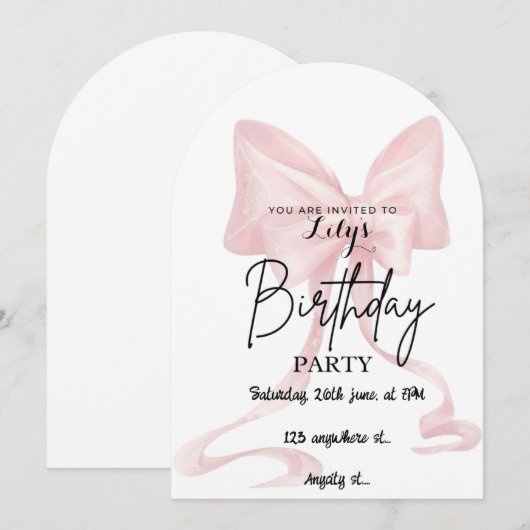 招待カードの送信 招待状 (正面/裏面)