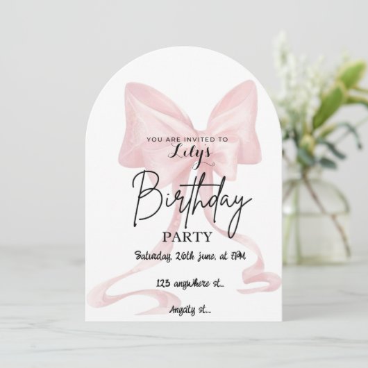 招待カードの送信 招待状 (スタンド正面)