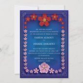 招待デマリアージブルロイヤルエベックフルーア 招待状 (正面)