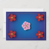 招待デマリアージブルロイヤルエベックフルーア 招待状 (裏面)