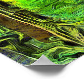 招待バックヤードアーチウェイパティリーのポスター ポスター (角)