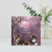 招待パーティー子猫猫魅了 招待状 (スタンド正面)