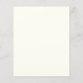 招待ベビーシャワー，黄金，動物 (裏面)