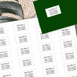 招待ラベル28バウンス名とプリントアドレス シール