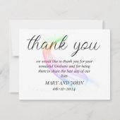 招待券を受け取るサンキューカード 招待状 (正面)