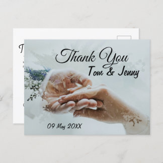 招待感謝していに出席するためのはがき ポストカード