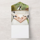 招待旅行の素敵 オールインワン招待状 (内側)