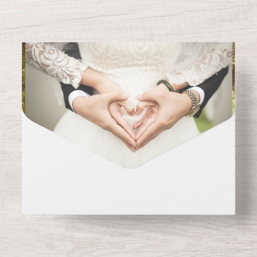 招待旅行の素敵 オールインワン招待状 (裏面)