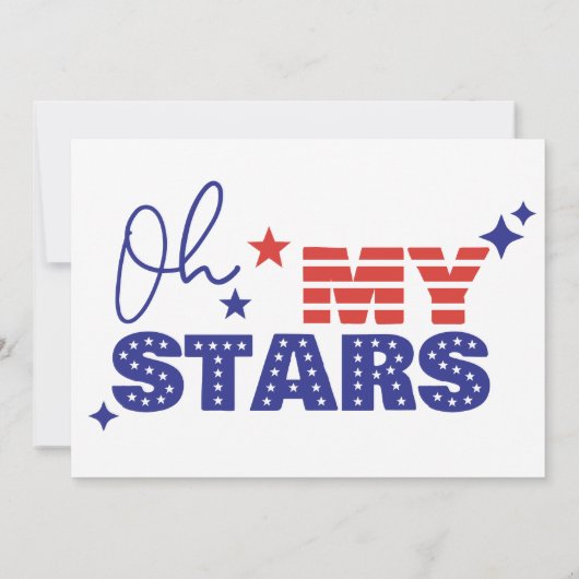 招待状ああ私の星とストライプ。独立 招待状 (裏面)