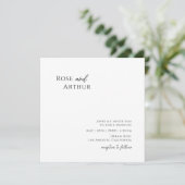 招待状お洒落ミニマル写真広場 招待状 (スタンド正面)