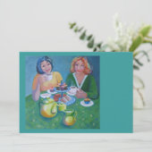 招待状からケーキ 招待状 (スタンド正面)