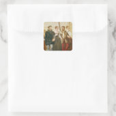 招待状からダンス スクエアシール (バッグ)